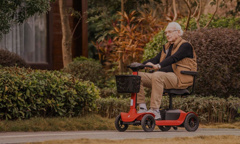 Driving a mobility scooter