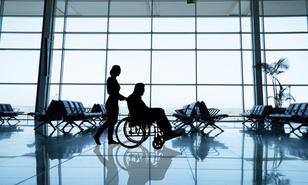 Using a wheelchair at the airport