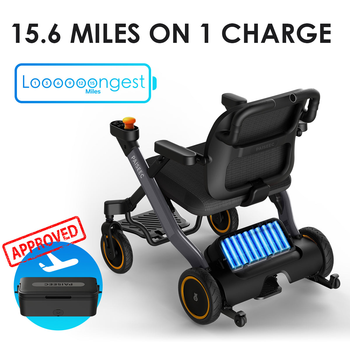 Paiseec Electric Wheelchair W3 Battery