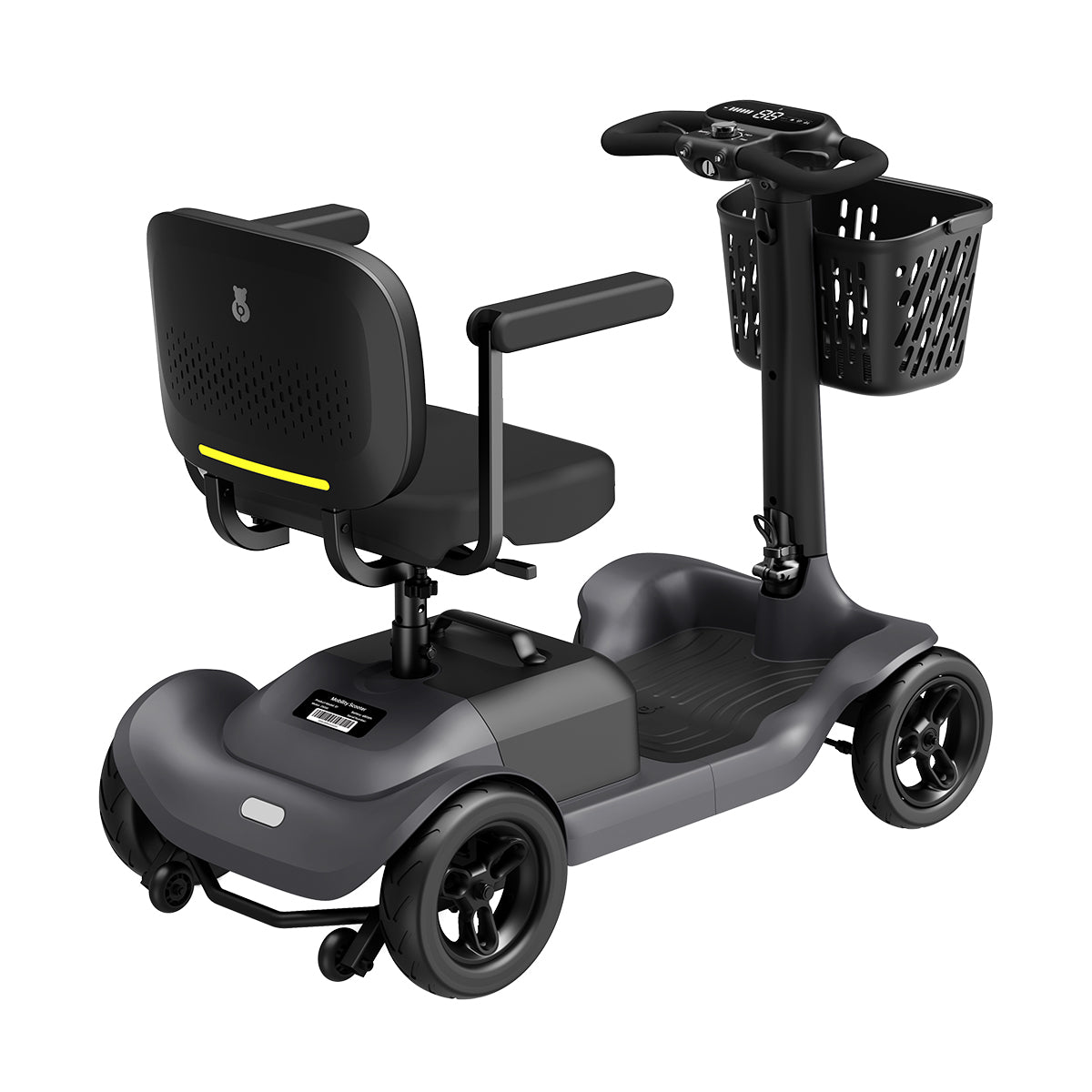 S1 Mobility Scooter for Adults, 4-Wheel Mobility Scooter - 25 Miles Range, up to 6.2 mph, Smart Safety Features, Good Legroom, Rotating Swivel Seat, Headlight, Detachable Basket, Charger Included.